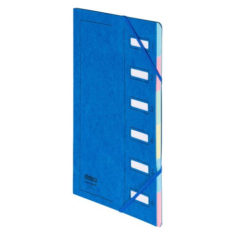 Carpeta clasificadora Extendos con 6 divisiones color verde