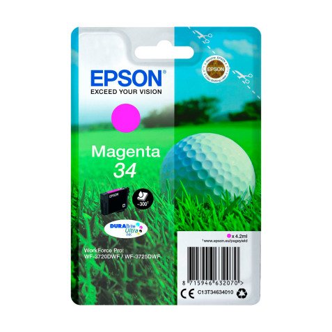Epson 34 cartouche haute capacité couleurs pour imprimante jet d'encre