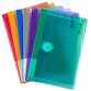 Tarifold velcro document holder 16,5 x 10,9 cm assorted colours - pack of 6