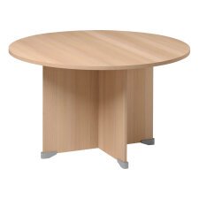 Table ronde diamètre 120 cm Quarta Plus piètement croix