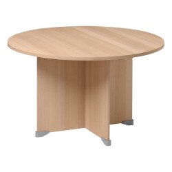 Table ronde diamètre 120 cm Quarta Plus piètement croix