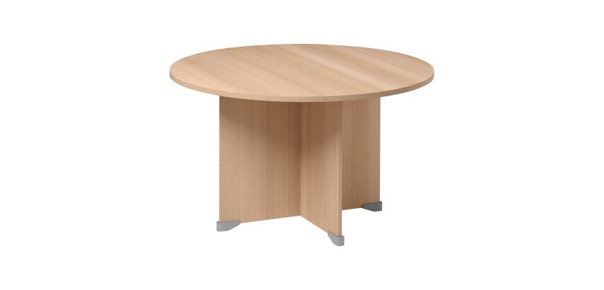 Table ronde diamètre 120 cm Quarta Plus piètement croix