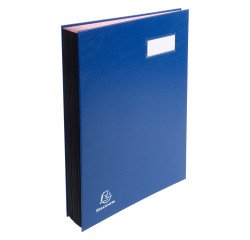 Portafirmas clásico Exacompta 18 divisiones azul