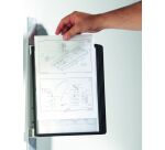 Protège-documents mural magnétique Vario Durable A4 5 pochettes noir