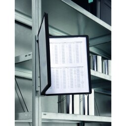 Magnetic wall-mounted document holder Durable Vario A4 5 sleeves black