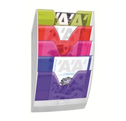 Expositor de pared de 5 compartimentos multicolor Cep