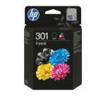 HP 301 Original Ink Cartridge N9J72AE Black, Cyan, Magenta, Yellow Pack of 2 Multipack