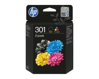 HP 301 Pack 2 Cartuchos Original negro + tricolor  (190 + 3 x 165)