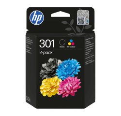 Cartuccia inchiostro HP originale 301 nero, ciano, magenta, giallo N9J72AE 2 unità