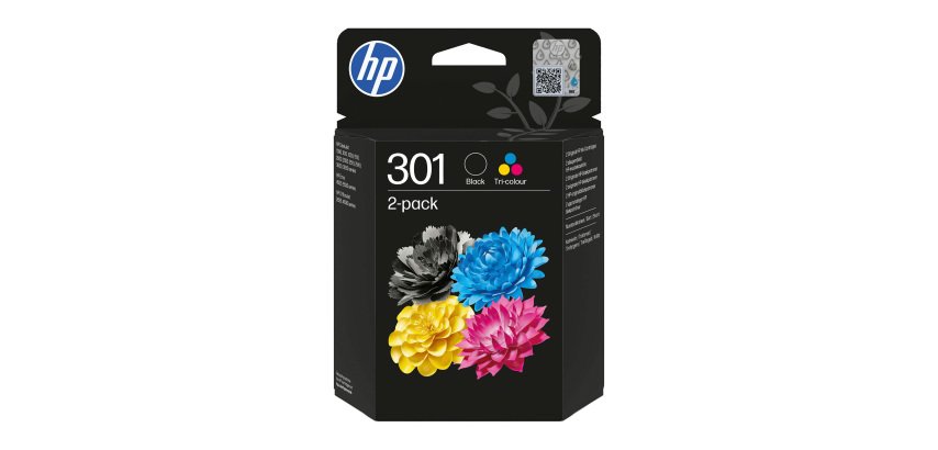 HP 301 Pack 2 Cartuchos Original negro + tricolor  (190 + 3 x 165)