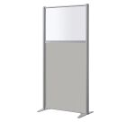 Cloison acoustique de séparation tissu semi-vitrée B-Zen