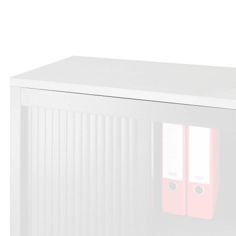 Encimera de madera para armarios metálicos An. 120 x Fon. 45 cm blanco