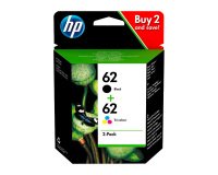 HP 62 Pack de 2 cartuchos Originales negro + tricolor (200 + 165 páginas)