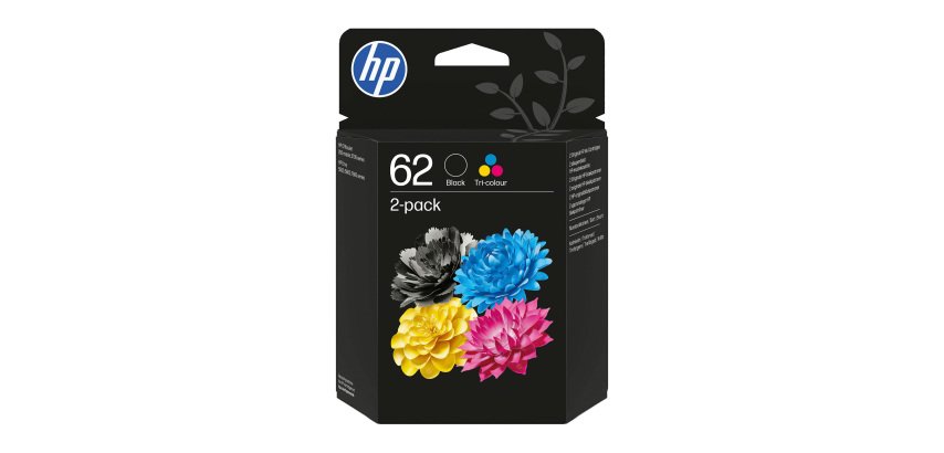 HP 62 Pack de 2 cartuchos Originales negro + tricolor (200 + 165 páginas)