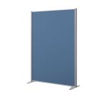 Cloison acoustique pleine B-Zen - Tissu Bondai - Pied fixe couleur aluminium