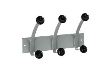 Colgador metal y plástico Hakea - 3 colgadores
