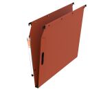 Dossier suspendu kraft velcro L'Oblique AZ fond 1,5 cm pour armoire - orange
