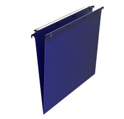 Suspension file for drawers polypropylene 5/10 V-bottom - blue