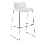 Tabouret haut Klass - pieds chromé