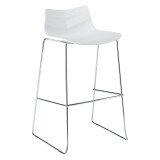Tabouret haut Klass - pieds chromé