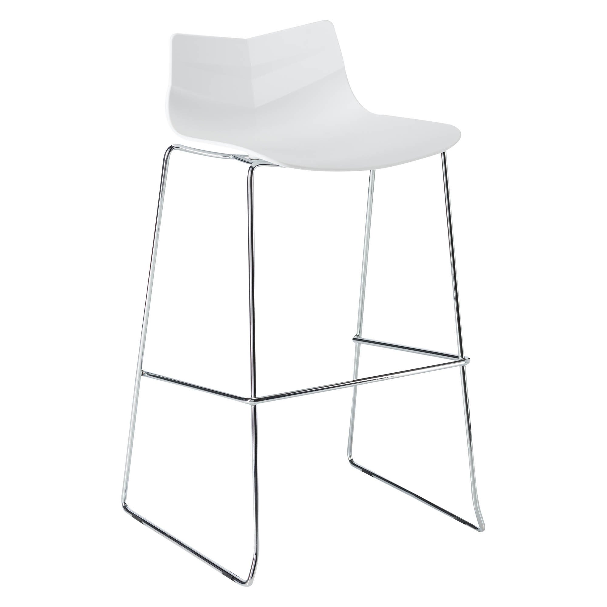 Tabouret haut Klass - pieds chromé