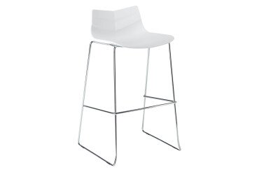 Tabouret haut Klass - pieds chromé