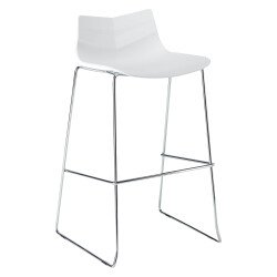 Tabouret haut Klass - pieds chromé