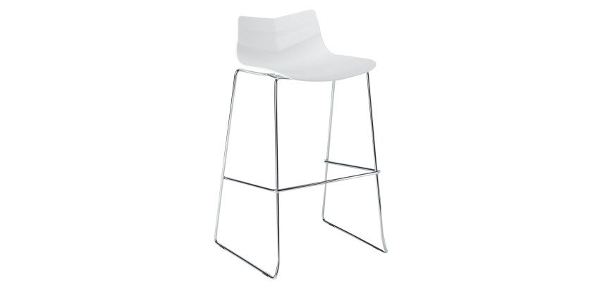 High stool Klass - chrome legs