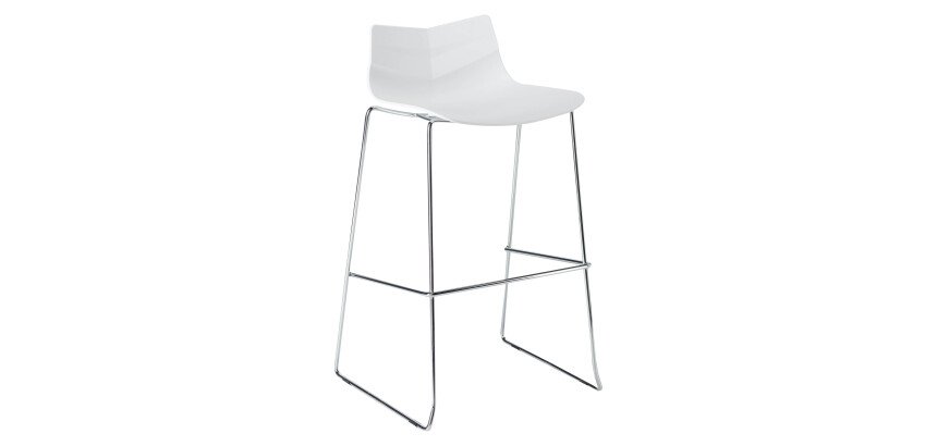 Tabouret haut Klass - pieds chromé