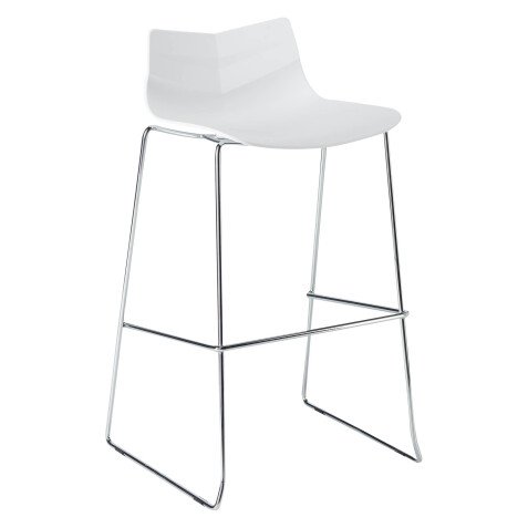 Tabouret haut Klass - pieds chromé