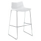 Tabouret haut Klass - pieds chromé