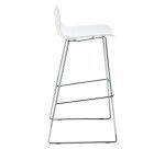 Tabouret haut Klass - pieds chromé