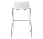 Tabouret haut Klass - pieds chromé