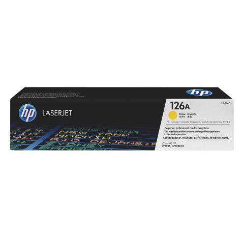 HP 126A CE312A Tóner Original amarillo (1000 páginas)
