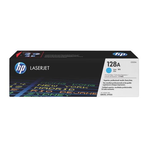 HP 128A CE321A Tóner Original cian