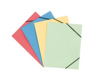 Carpeta con gomas 3 solapas Elba 24 x 32 cm lomo 2 cm colores surtidos
