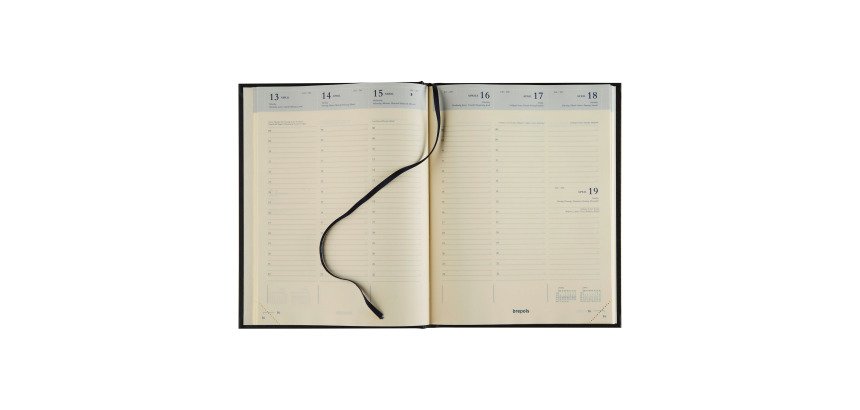 Agenda Brepols Timing Spirale - Année 2025 - Noir