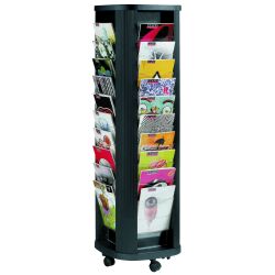 Rotating display case, 40 slots