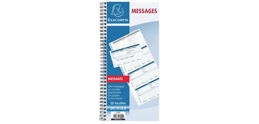 Duplicate telephone message pad 200 received messages (french edition)