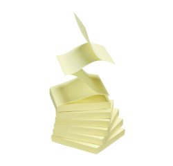 Bloc Z-Notas adhesivas amarillas 75 x 75 mm Bruneau