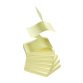 Z-Notes Bruneau Yellow Repositionable Notes 75 x 75 mm - 1 block of 100 sheets