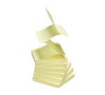 Z-notes repositionnables jaunes Bruneau 75 x 75 mm - bloc de 100 feuilles