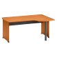 Scrivania compact  destra L160 gambe piene Quarta Plus