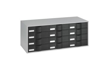 Bloc Clasificación con cajones An 81 cm Gris/Negro