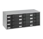 Bloc de classement 12 tiroirs bicolore