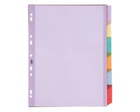 Set of maxi dividers, transparent PVC, 6 divisions