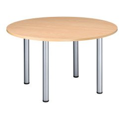 Konferenztisch mit 4 Beinen aus Metallrohr Excellens