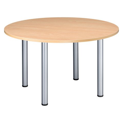 Mesa Redonda Haya 120 cm Patas de tubo en aluminio