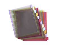Separadores de PVC de colores Oxford A4+, 12 pestañas neutras multicolores (1 juego)