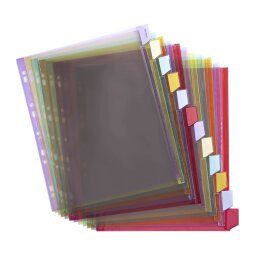 Set von Maxi Registeren aus PVC mit 12 Unterteilungen